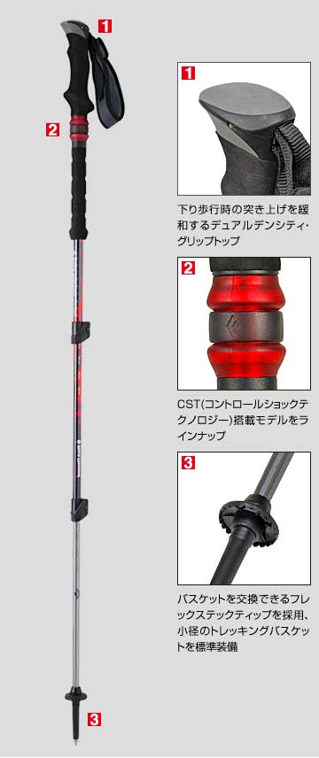 トレッキングポールの特長 | ブラックダイヤモンド