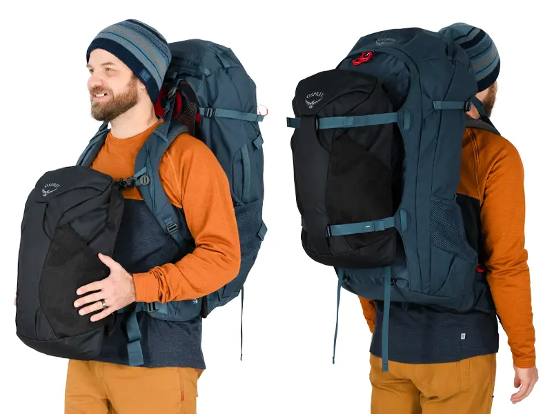 ファーポイント70トラベルパック(ブラック): オスプレー | ロスト