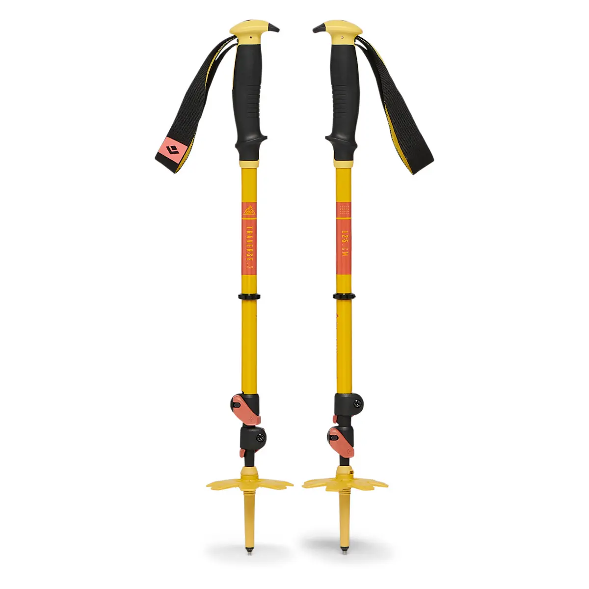  ブラックダイヤモンド トラバース3 85～125cm トラバース3スキーポール(125cm サルファーグリーン): ブラック