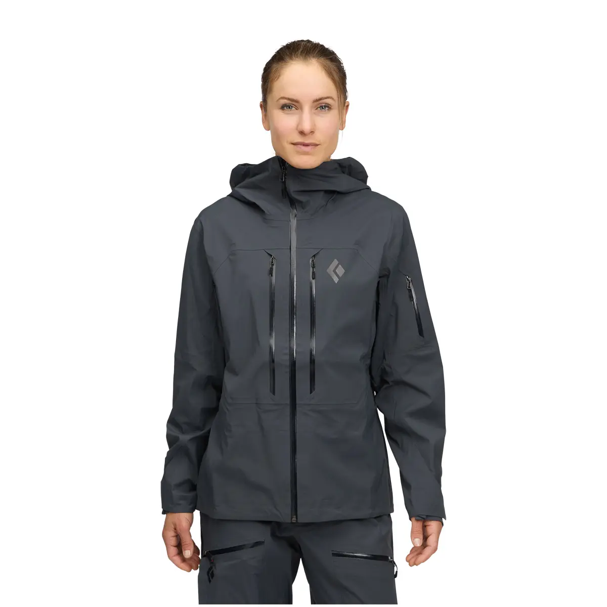 ウィメンズ リーコンストレッチLTシェル カーボン S