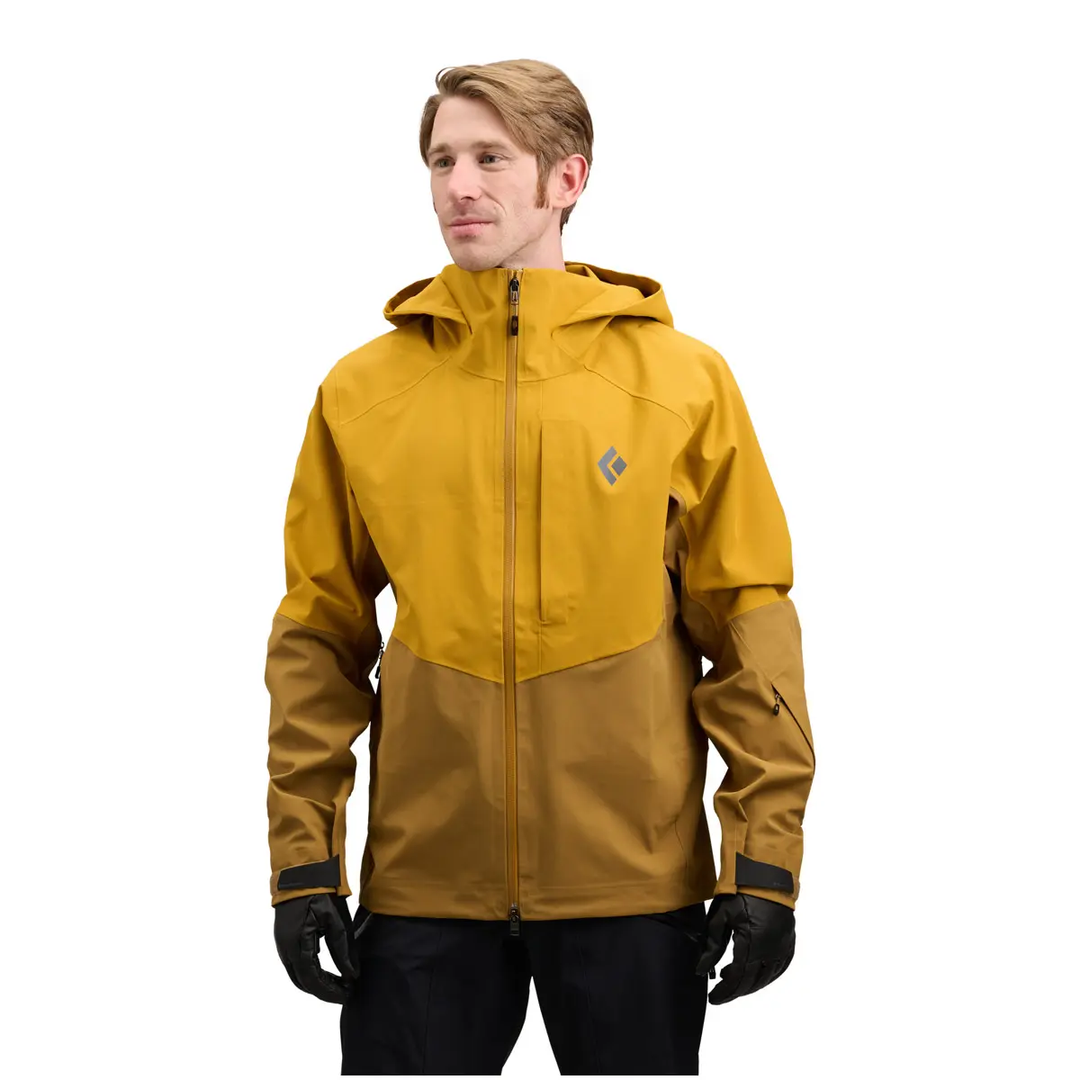 メンズ リーコンストレッチスキーシェル(S アンバー/フラックス