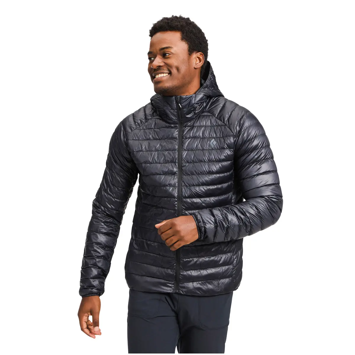 メンズ ディプロイダウン0.5フルジップフーディー(S ブラック