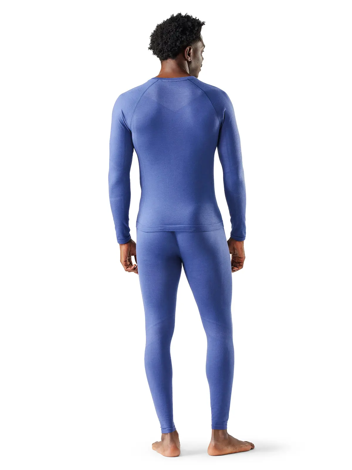 メンズ イントラニット オールシーズンメリノベースレイヤー クルー ナイトフォールブルー S