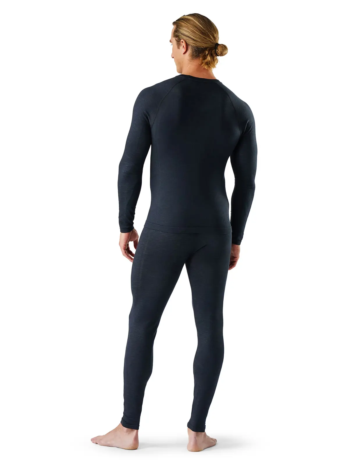 メンズ イントラニット オールシーズンメリノベースレイヤー クルー ブラック S