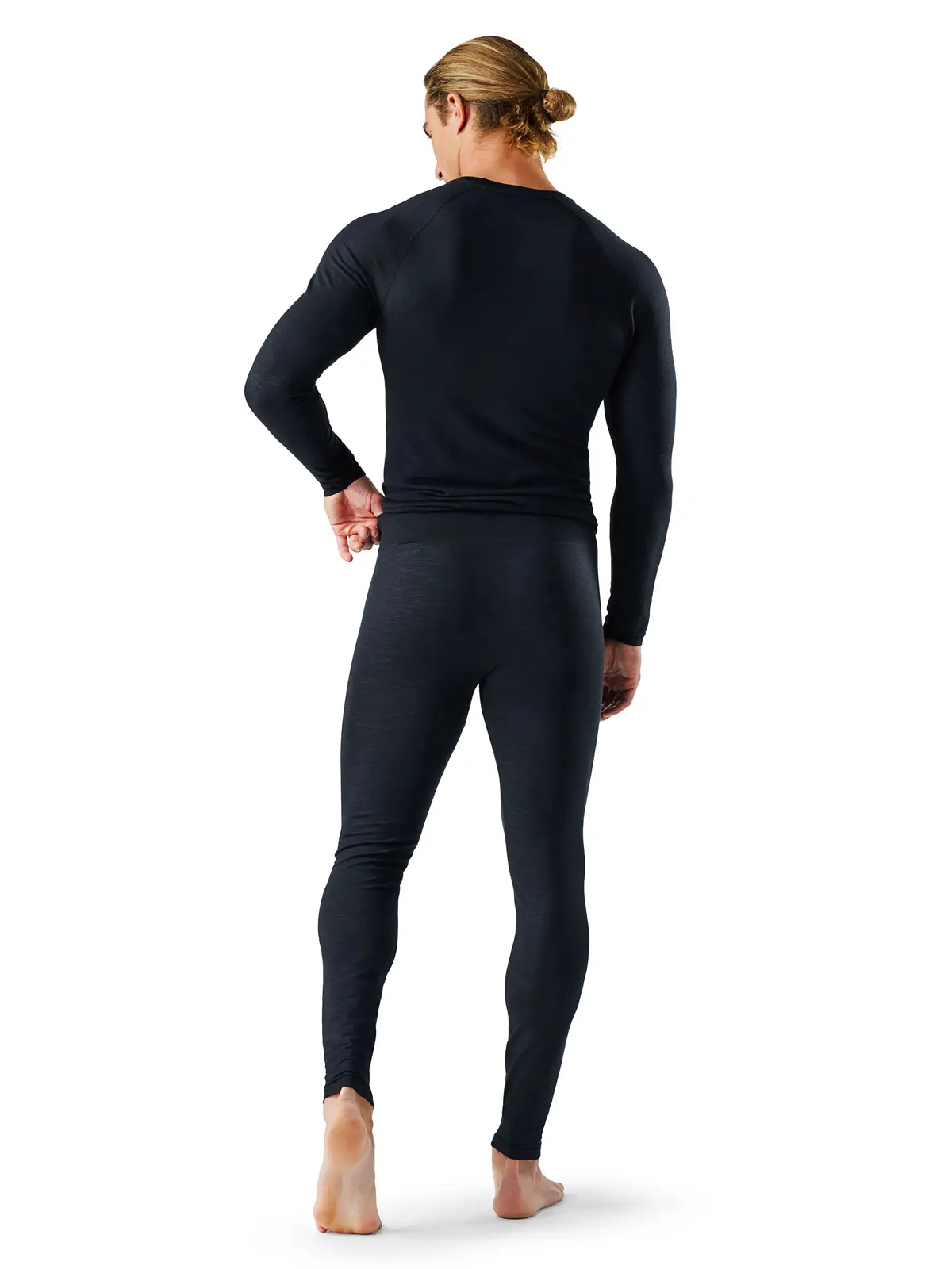 メンズ イントラニット オールシーズンメリノベースレイヤー ボトム ブラック S