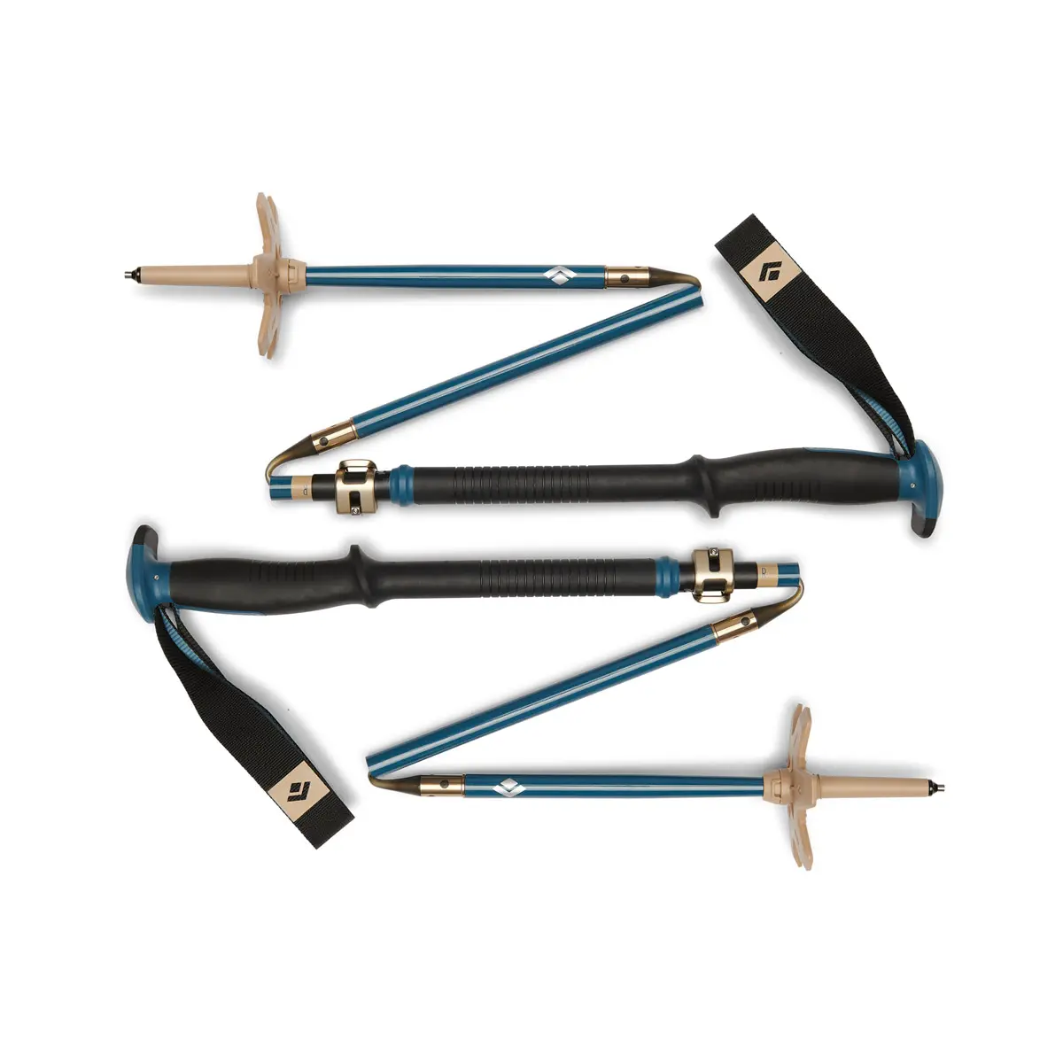 トラバースコンパクタースキーポール クリークブルー 135cm