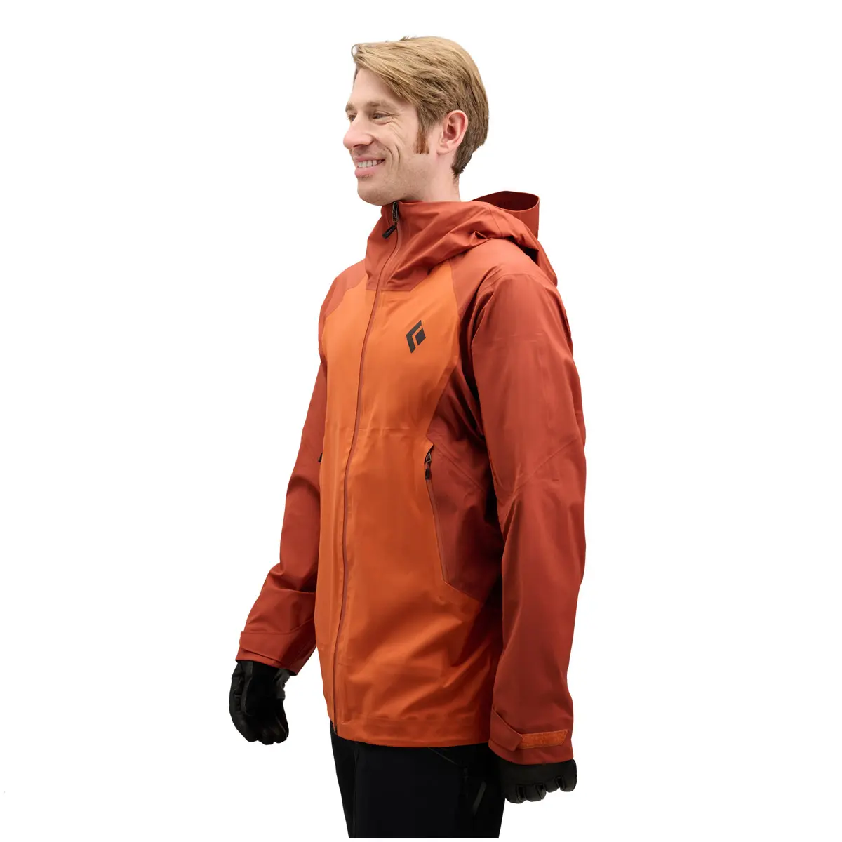 メンズ リーコンストレッチLTシェル(S サフラン/バーントシエナ