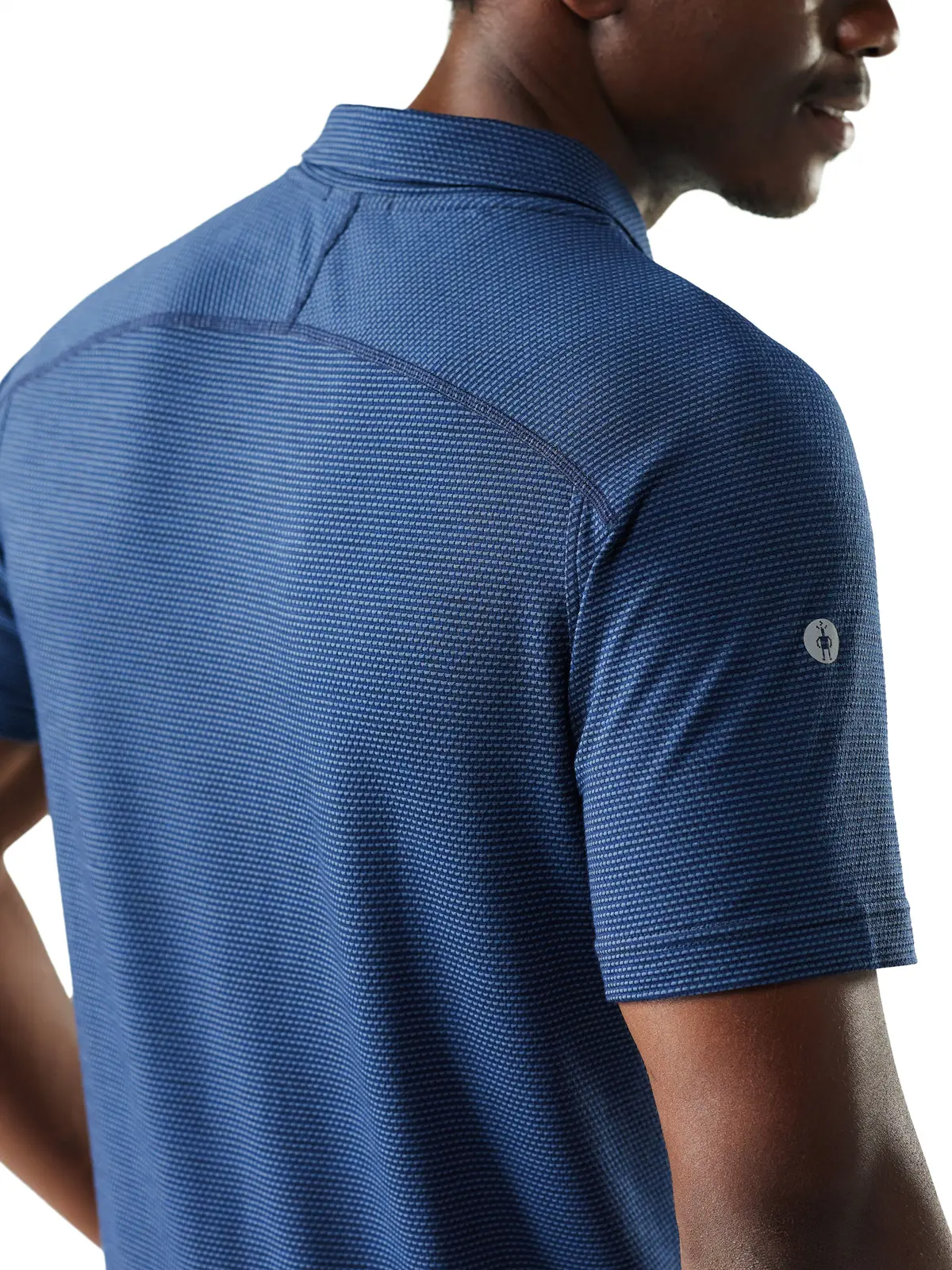 メンズ アクティブメッシュ ポロ ナイトフォールブルー/ディープネイビー S