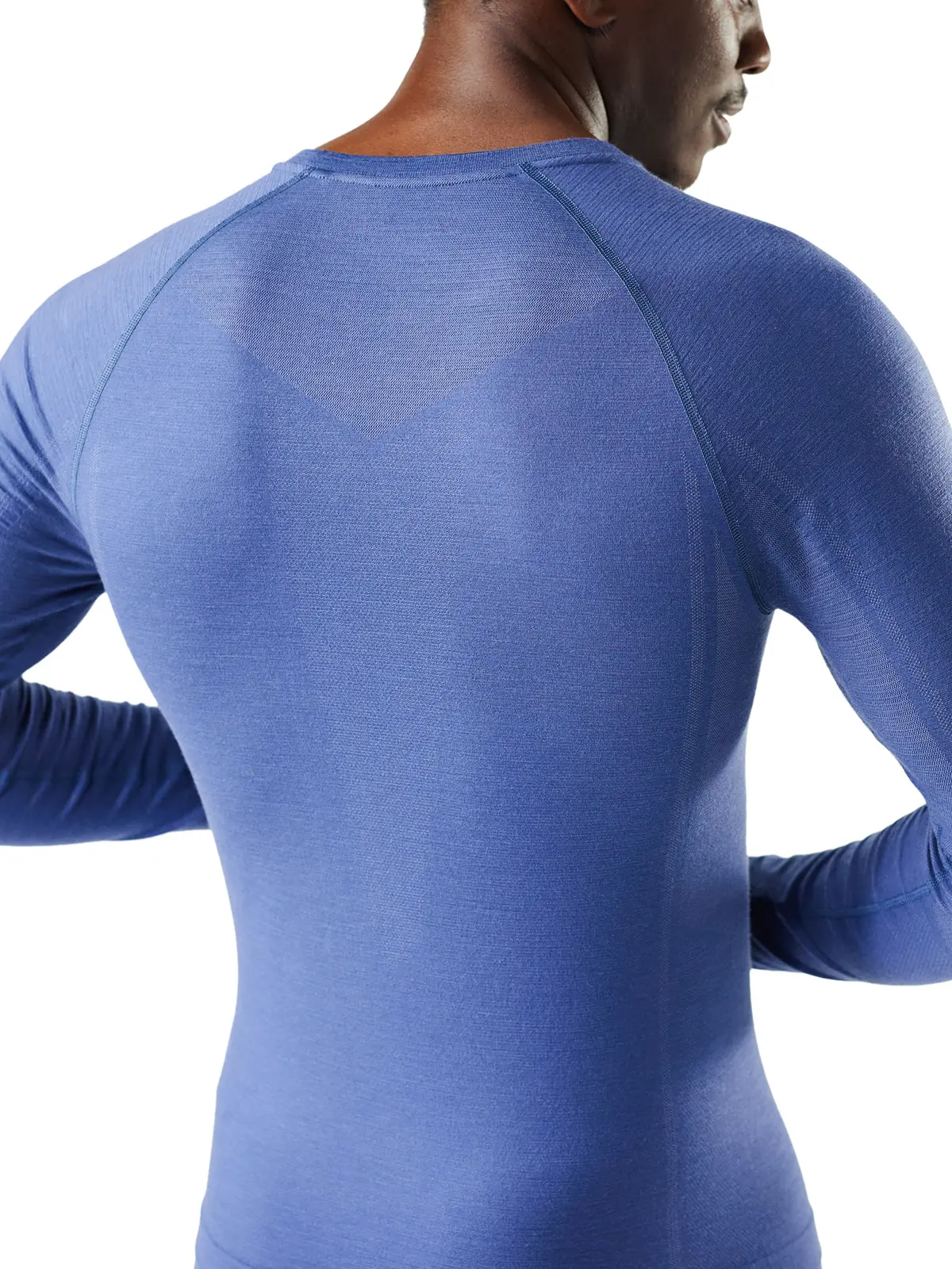 メンズ イントラニット オールシーズンメリノベースレイヤー クルー ナイトフォールブルー S