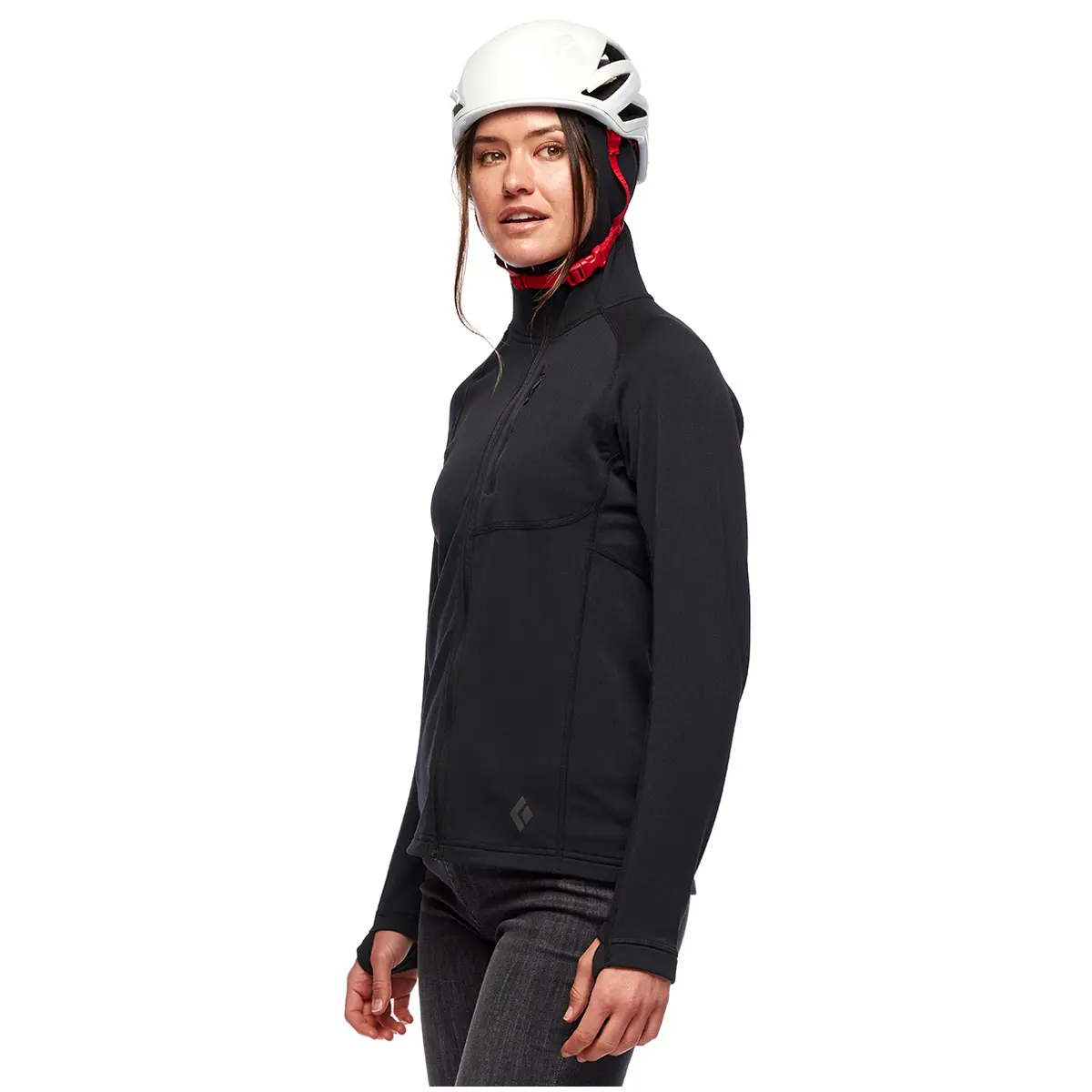 ウィメンズ コエフィシエントフリースフーディー ブラック XS