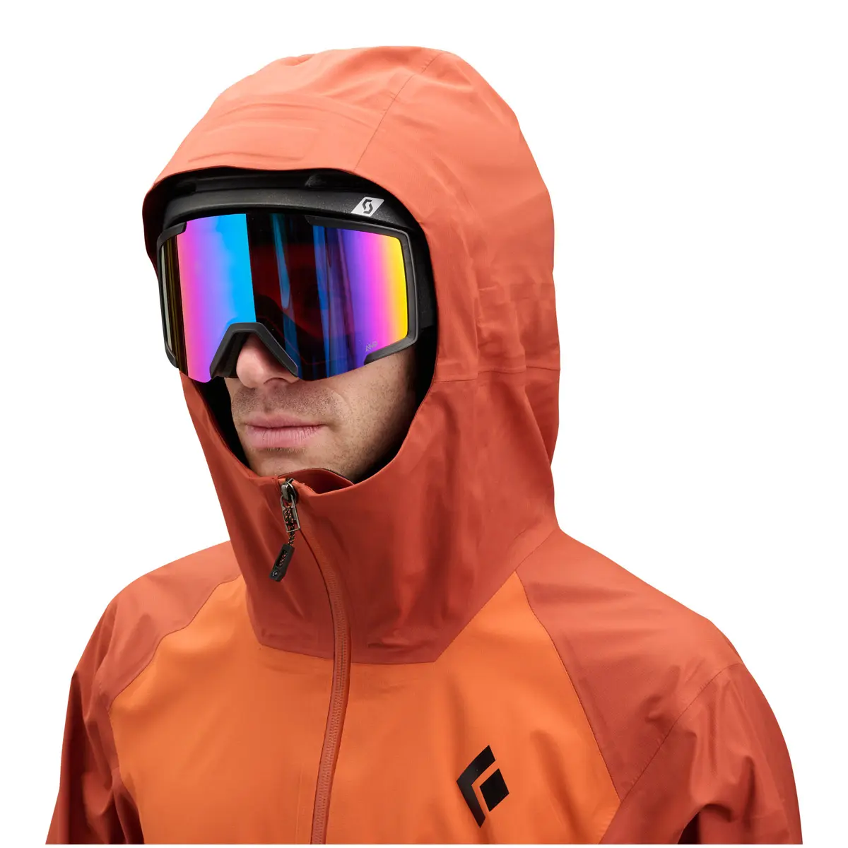 メンズ リーコンストレッチLTシェル(S サフラン/バーントシエナ