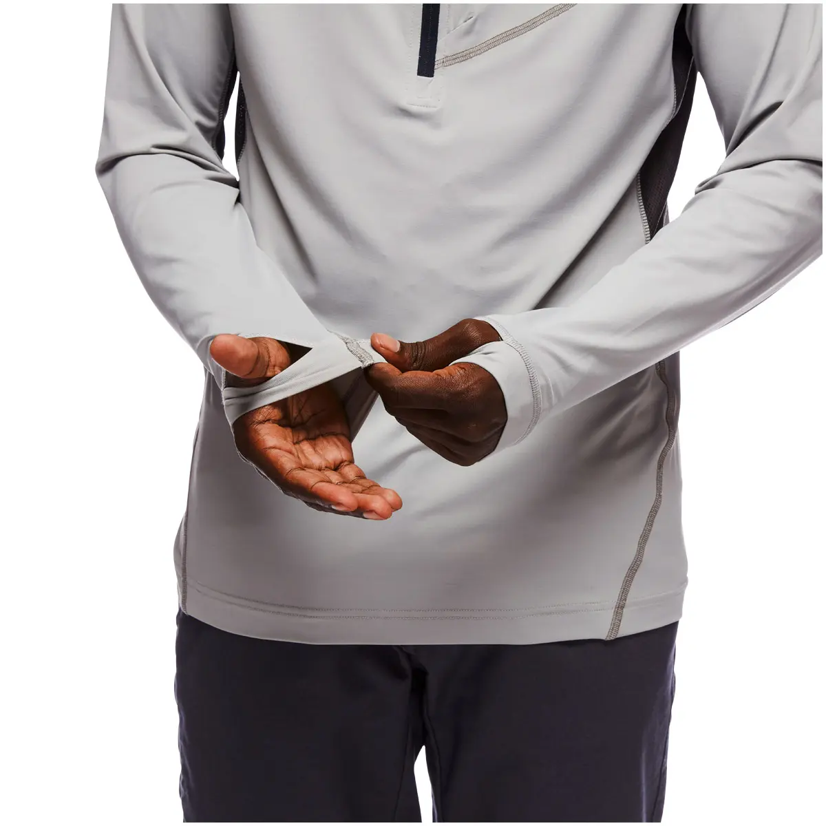 メンズ アルペングロープロフーディー ピューター S