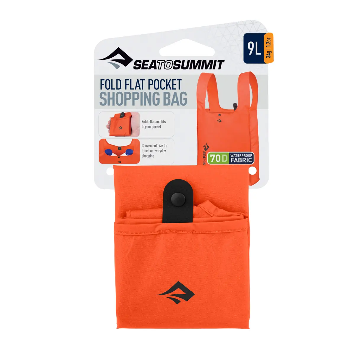 【OUTLET】フォールドフラットポケットショッピングバッグ クリムゾン 9L