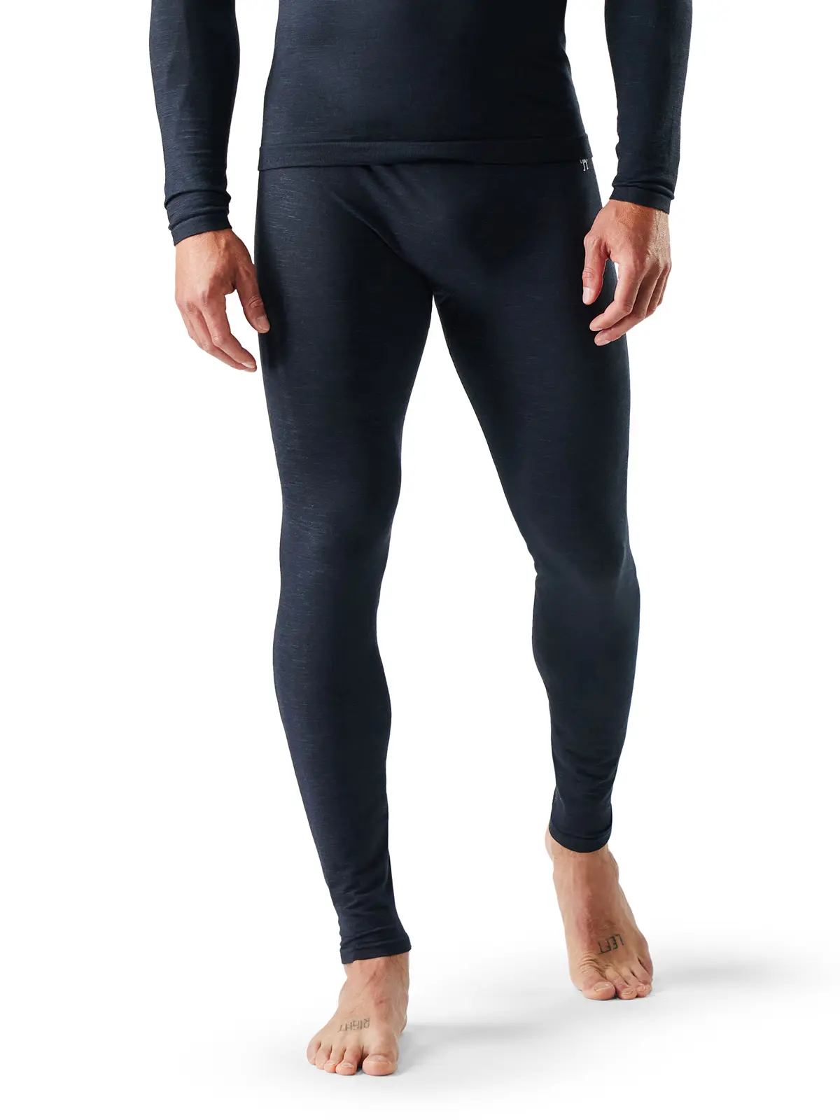 メンズ イントラニット オールシーズンメリノベースレイヤー ボトム ブラック S