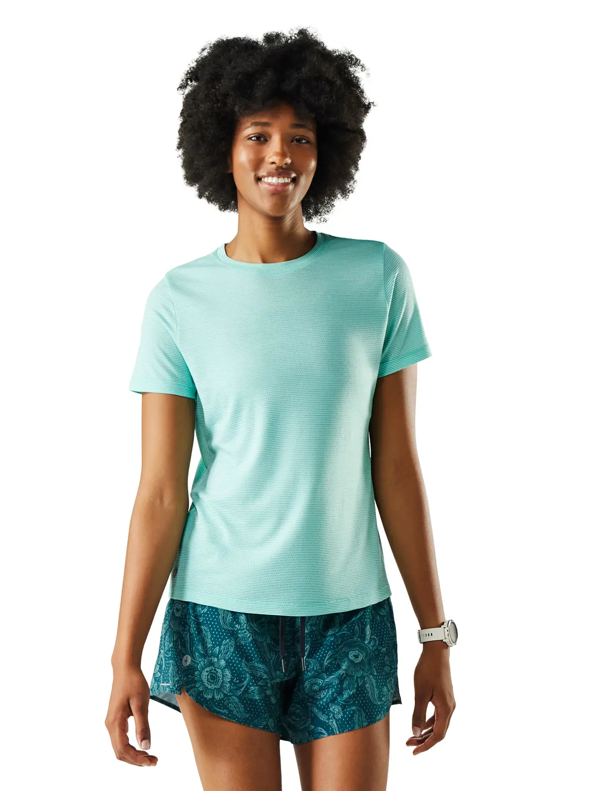 ウィメンズ アクティブメッシュ ショートスリーブ パシフィックブルー S