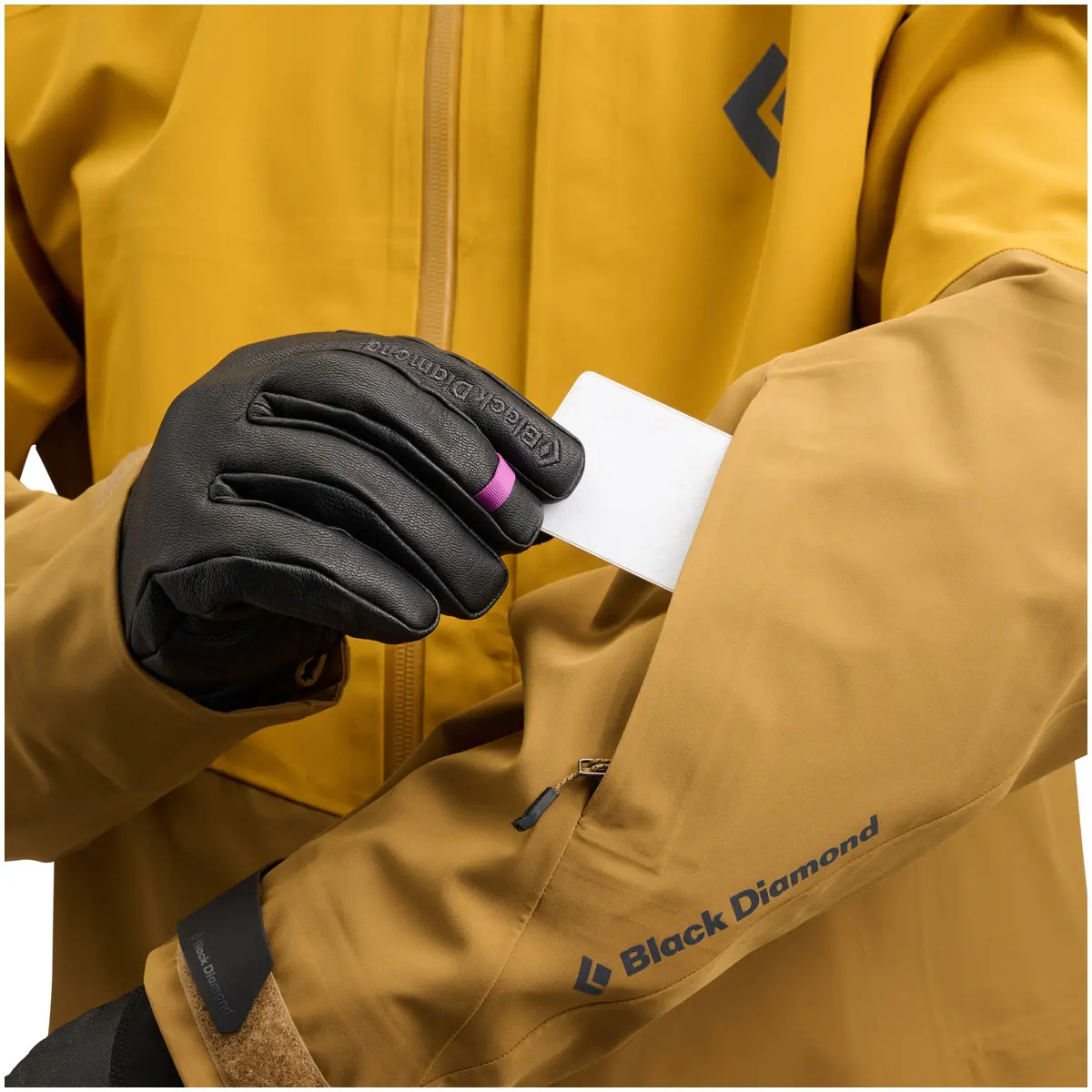 メンズ リーコンストレッチスキーシェル(S アンバー/フラックス