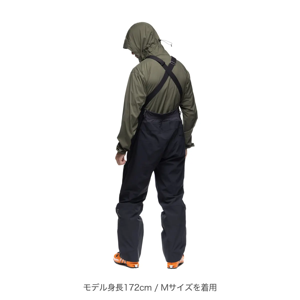 メンズ リーコンストレッチビブ(S ブラック): ブラックダイヤモンド