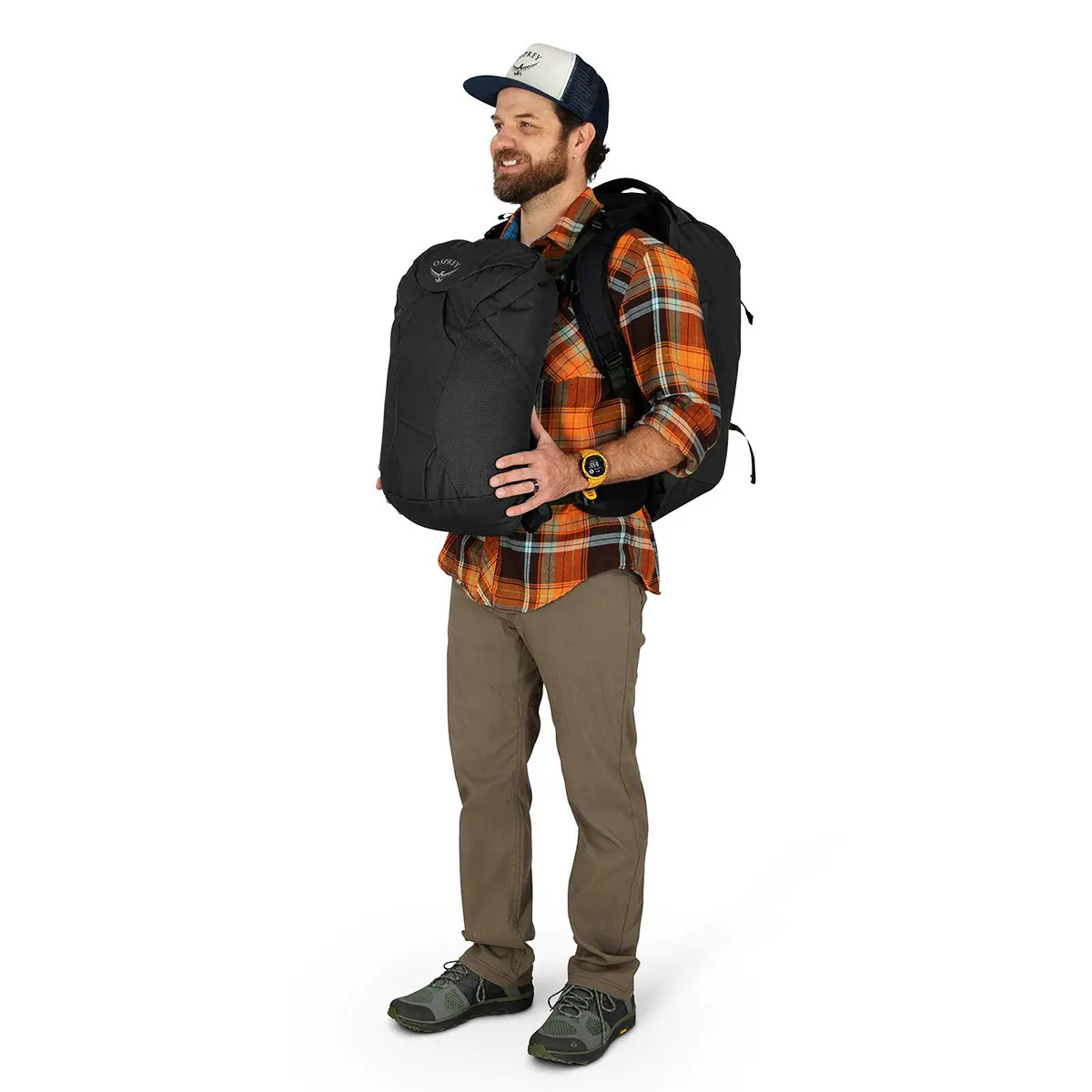 ファーポイント55トラベルパック(ブラック): オスプレー | ロスト