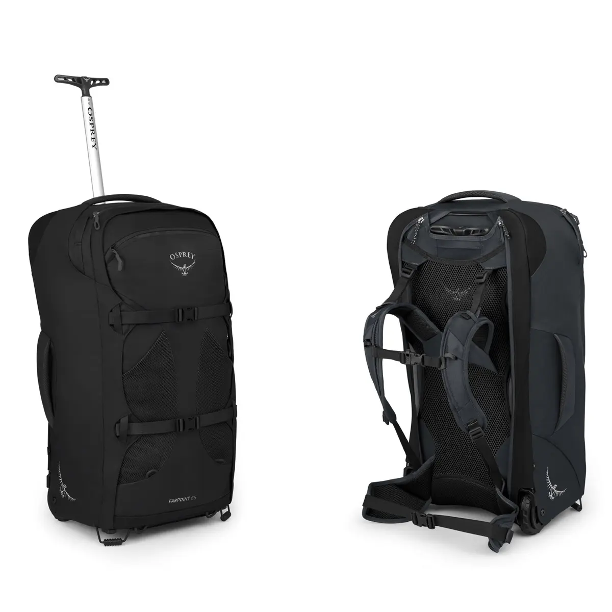 ファーポイントウィールドトラベルパック65L(ブラック): オスプレー