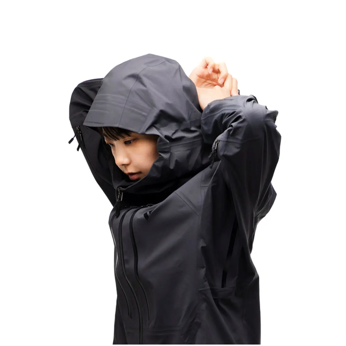 ウィメンズ リーコンストレッチLTシェル カーボン S