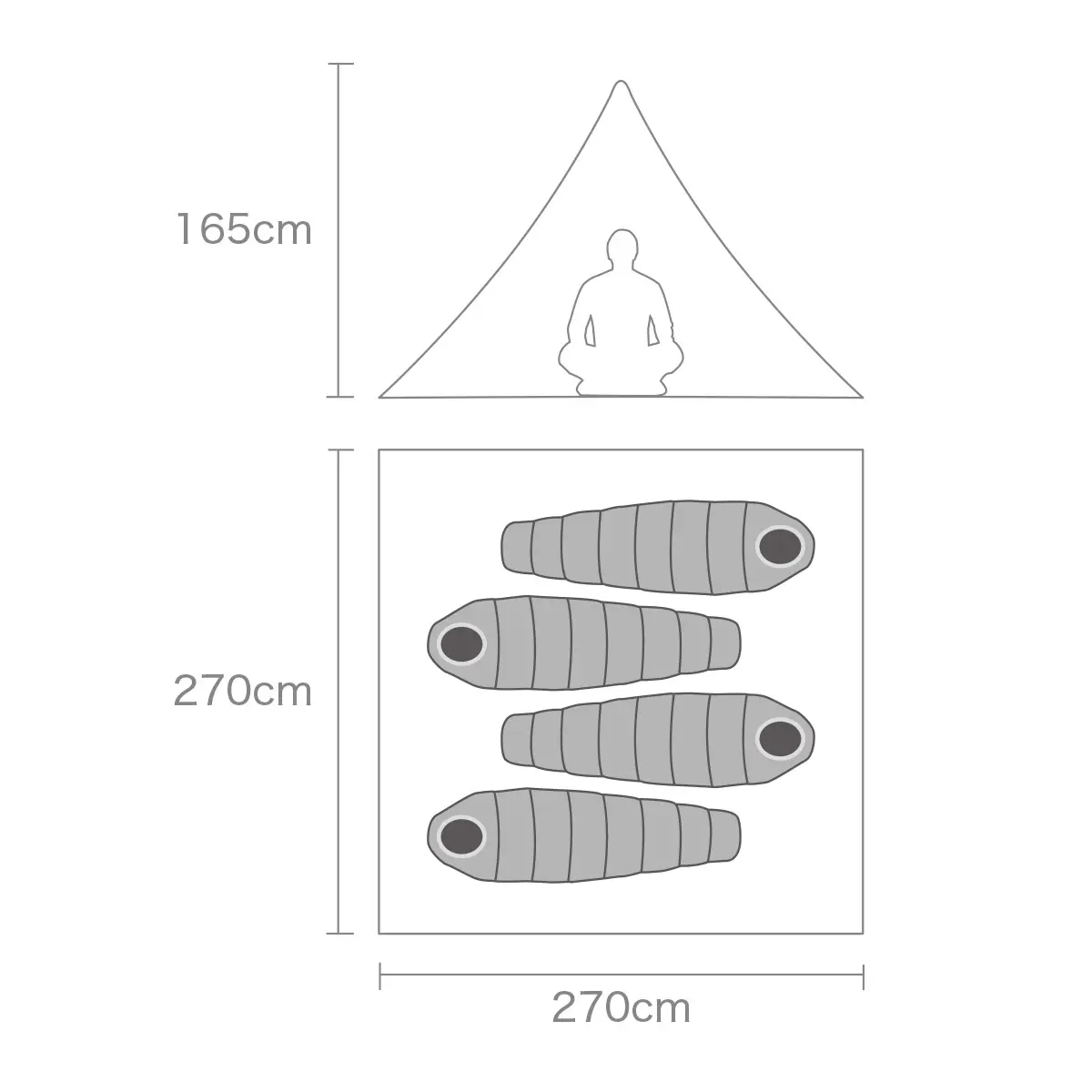 メガスノー4P: ブラックダイヤモンド | ロストアローオンラインストア