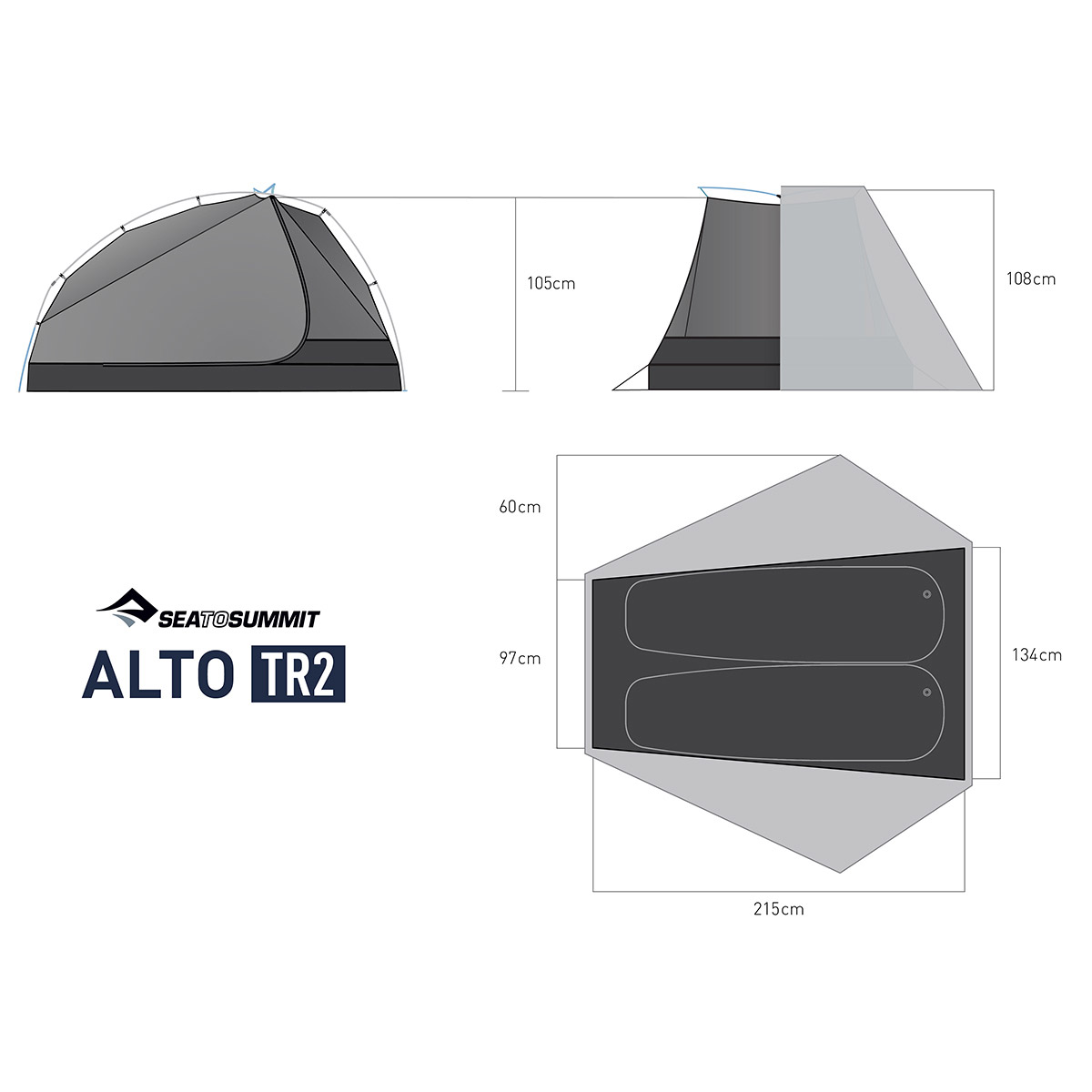 アルトTR2テント(グレー): シートゥサミット | ロストアローオンライン