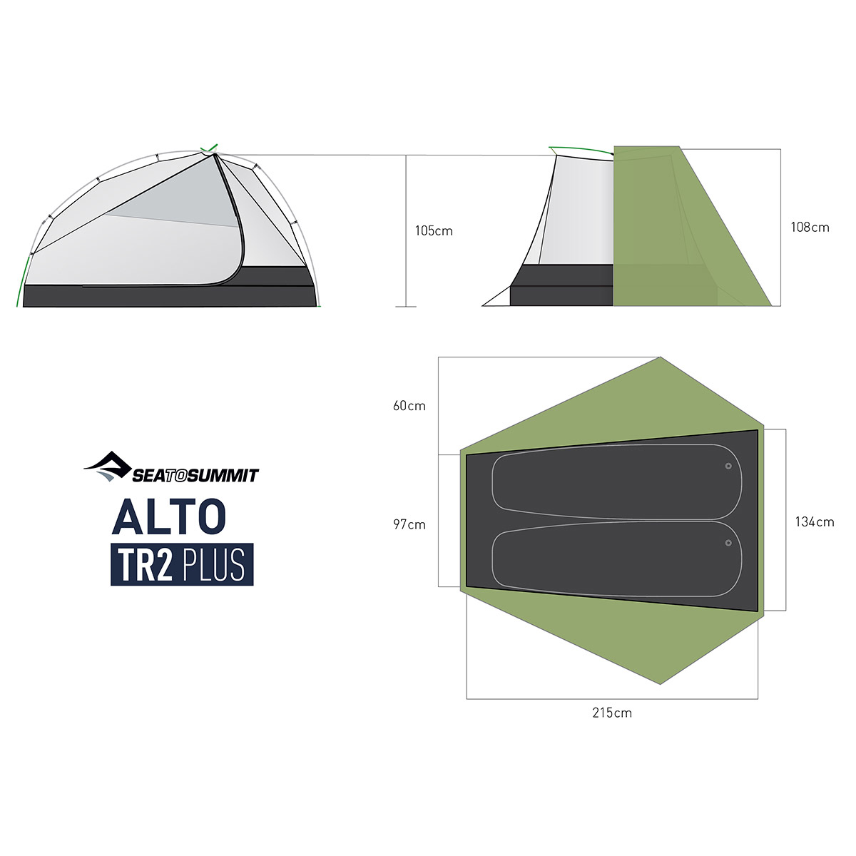 アルトTR2プラステント(グリーン): シートゥサミット | ロストアロー