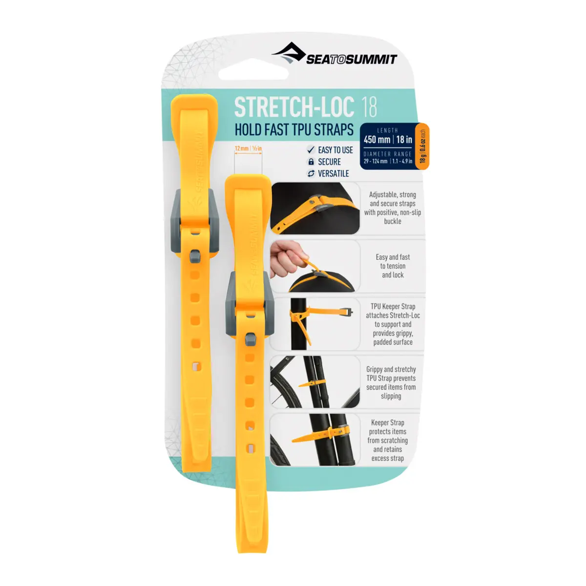 ストレッチロック イエロー 18(12mmx450mm2Pack)