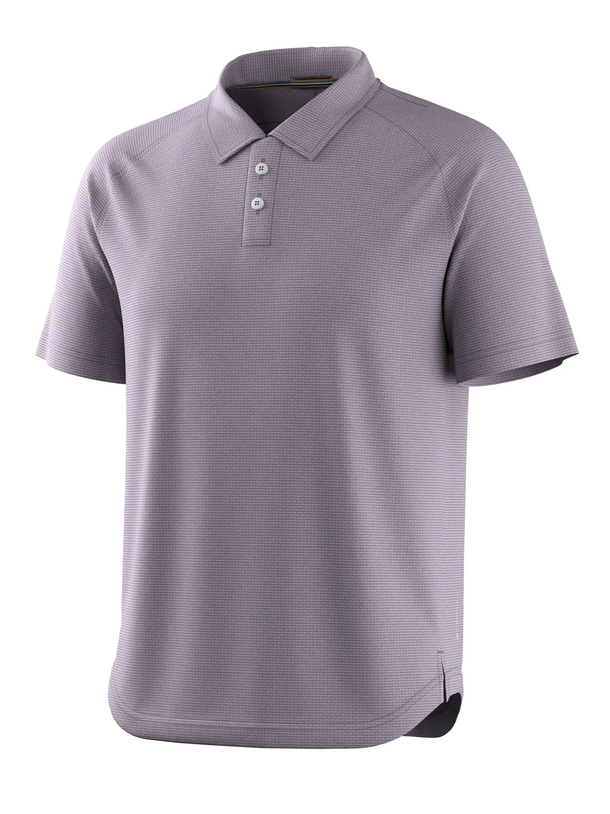 メンズ アクティブメッシュ ポロ パープルストームヘザー S