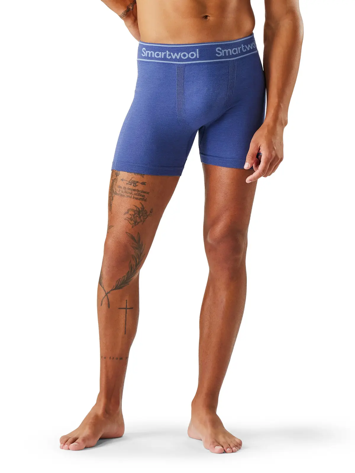 メンズ イントラニット ボクサーブリーフ ナイトフォールブルー S