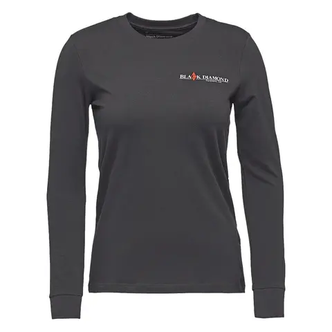 【OUTLET】ウィメンズ ヘリテイジワードマークLSティー (ブラック XS)