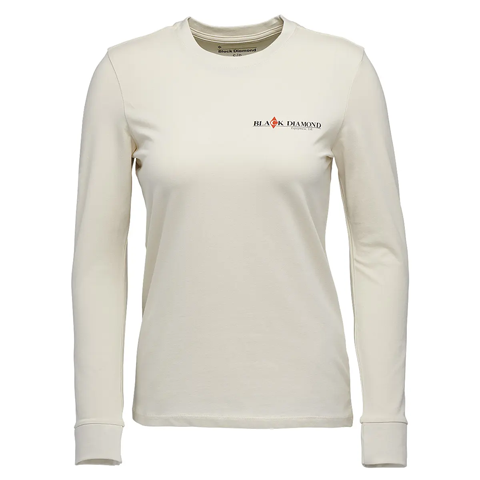 【OUTLET】ウィメンズ ヘリテイジワードマークLSティー (オフホワイト S)