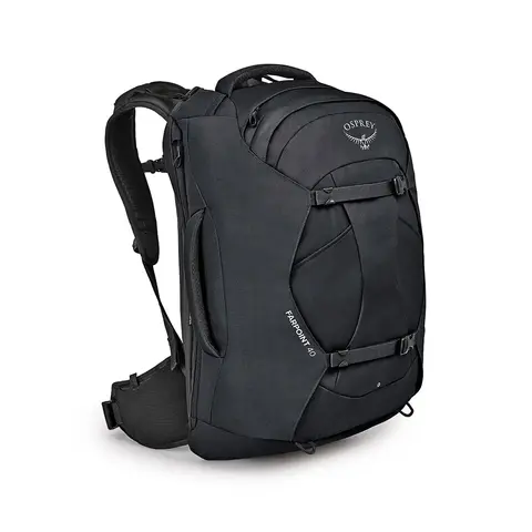 ファーポイント40トラベルパック(ブラック): オスプレー | ロスト