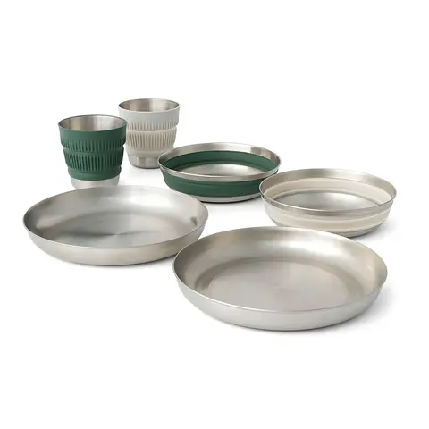 ディツアーステンレスディナーウェア[2P]6点セット