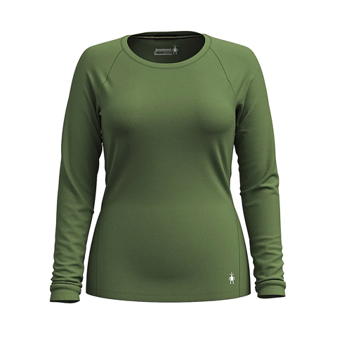 【OUTLET】ウィメンズ クラシックオールシーズンメリノベースレイヤー ロングスリーブ (ファーングリーン XS)