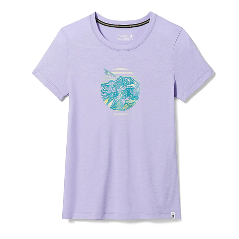 【OUTLET】ウィメンズ ピークフリーダムグラフィックショートスリーブティー (ウルトラバイオレット XS)