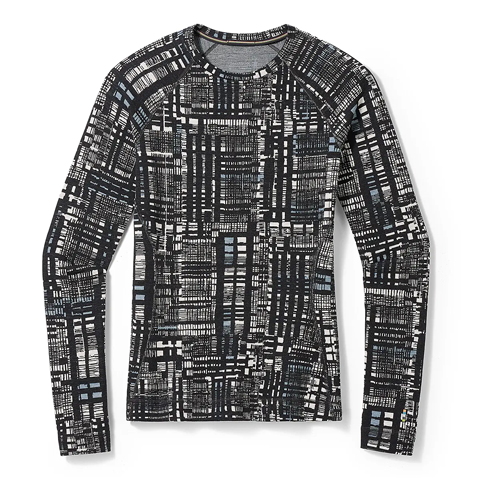 【OUTLET】ウィメンズ クラシックサーマルメリノ ベースレイヤークルー (ブラックデジプレイド S)