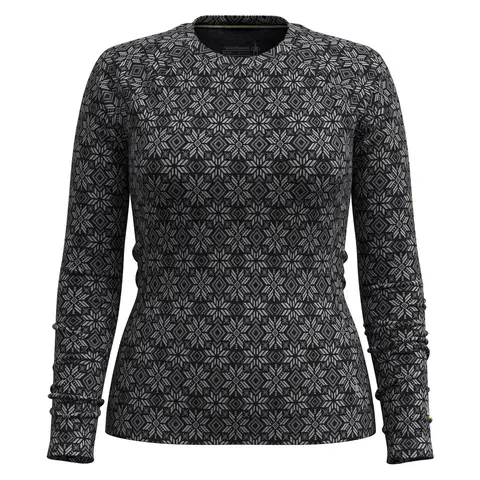 【OUTLET】ウィメンズ クラシックサーマルメリノ ベースレイヤークルー (ブラックデジスノー XS)