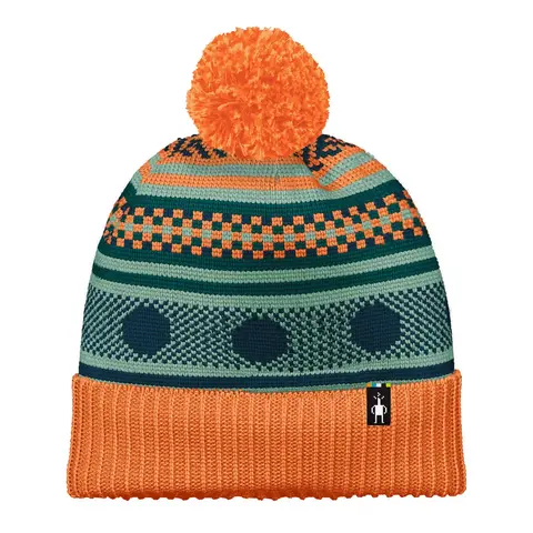 【OUTLET】フェアアイル フリースラインドビーニー (アプリコット )