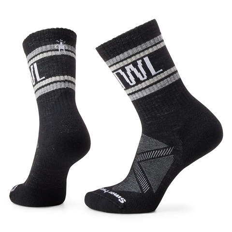 【OUTLET】アスレチックSMRTWLレトロ ストライプクルー (ブラック S)